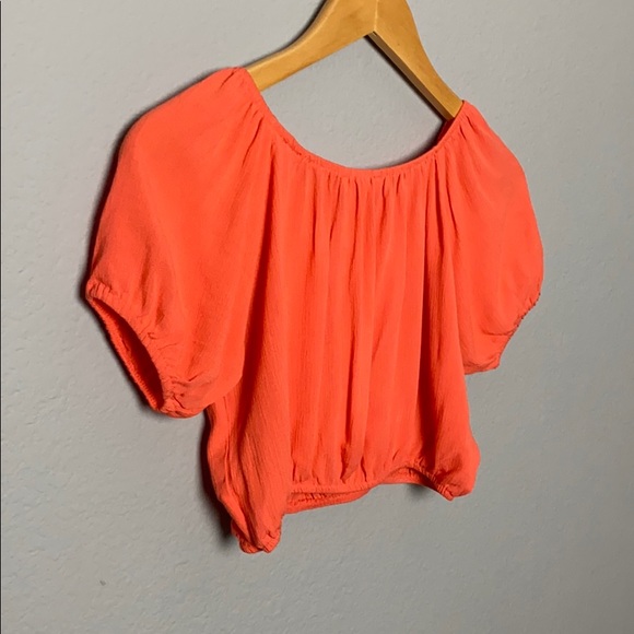 Zenana Outfitters Orange Crop Top - Picture 7 of 7